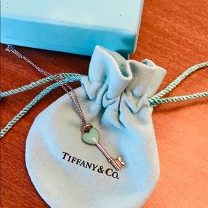Tiffany & Co. Heart Key Pendant and Necklace